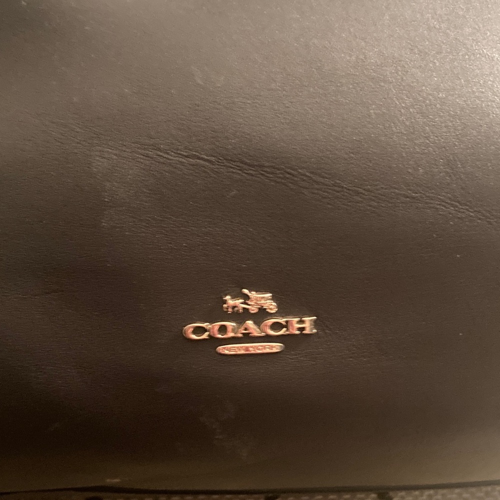 Genuine Coach Mercer 30 Satchel Leather Gray/ Brown Satchel - Picture 6 of 17